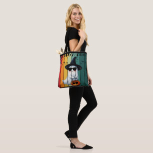 Halloween cute funny ghost pumpkin gift ideas tote bag