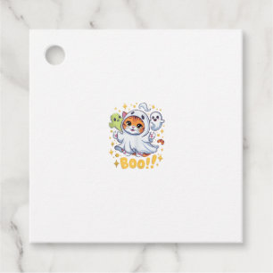 Halloween Cute Ghost Cat Boo Funny Cat BOO Kitty H Favour Tags