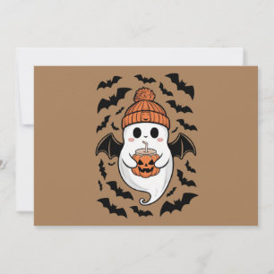 Halloween Cute Ghost Fall Spooky Season Gift Invitation