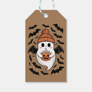 Halloween Cute Ghost  Fall Spooky Season Gift Tags