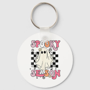 Halloween Cute Ghost Spooky Season Key Ring