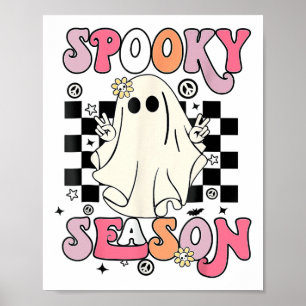 Halloween Cute Ghost Spooky Season  Poster