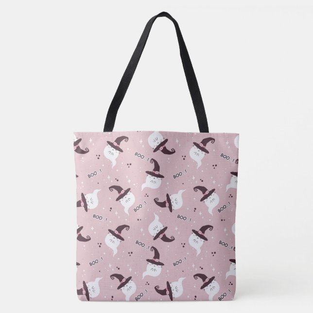 Halloween Cute Ghost Tote Bag (Front)