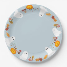 halloween cute ghosts and pumpkins