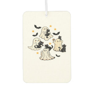 Halloween Cute Ghosts Bats Black Cats Oversized T- Car Air Freshener