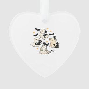 Halloween Cute Ghosts Bats Black Cats Oversized T- Ornament