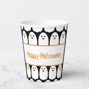 Halloween Cute Ghosts Paper Cups