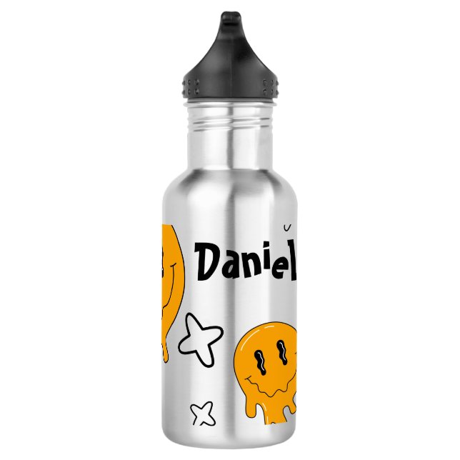 Halloween Cute Orange ghost ☜ 710 Ml Water Bottle (Right)