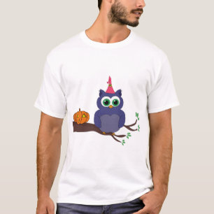 Halloween Cute Owl and a Pumpkin T-Shirt