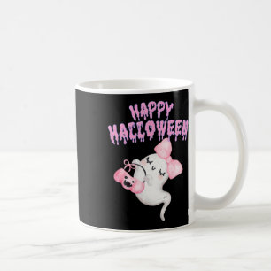 Halloween Cute Pink Ghost Fall Apparel Girls Coffee Mug