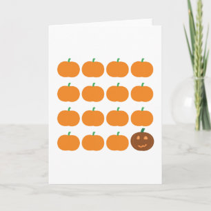 Halloween Cute Pumpkin Patch Card