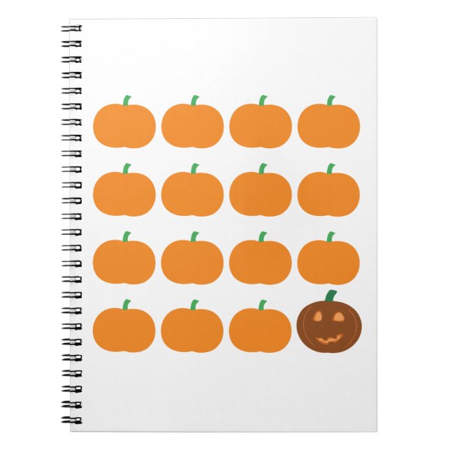 Halloween Cute Pumpkin Patch Notebook (Front)
