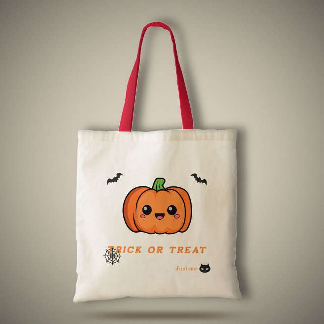 Halloween Cute Pumpkin Tote Bag (Halloween Cute Pumpkin Tote Bag)