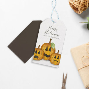 Halloween Cute Pumpkins Jack O'lanterns  Gift Tags