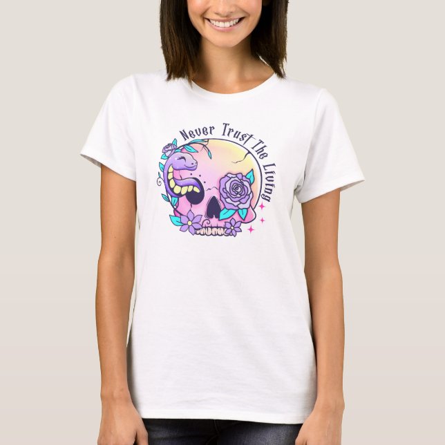Halloween Cute Skull  T-Shirt (Front)