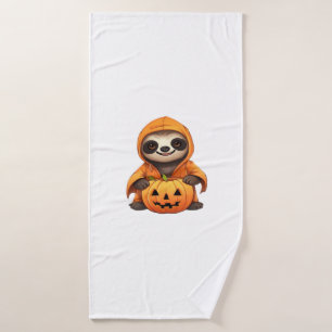 Halloween Cute Sloth Classic T-Shirt Bath Towel