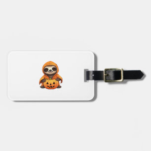Halloween Cute Sloth Classic T-Shirt Luggage Tag