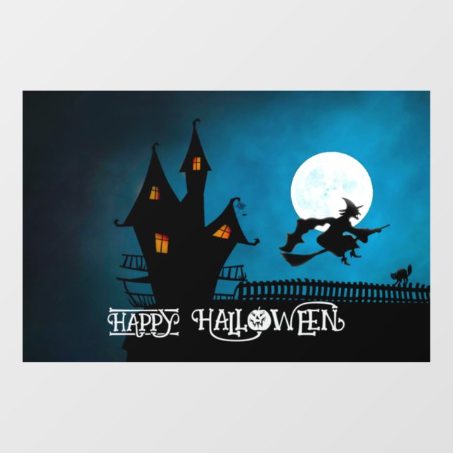 Halloween Cute Spooky Whimsical Witch Navy (Sheet)