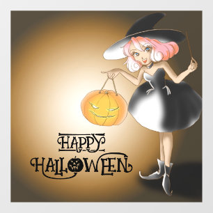 Halloween Cute Spooky Whimsical Witch Purple