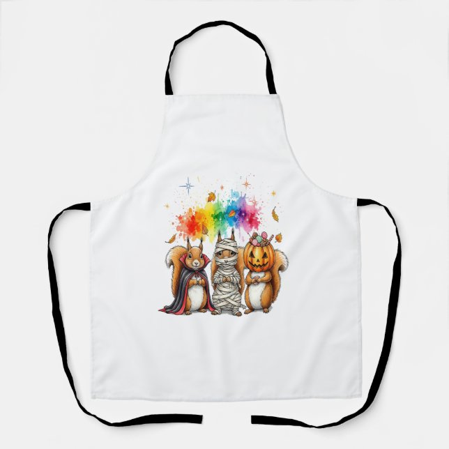 Halloween Cute Squirrels Costume Apron (Front)