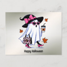 Halloween Cute Stylish Witch Ghost Coffee Cup