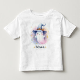 Halloween Cute Watercolor Ghost Toddler T-Shirt