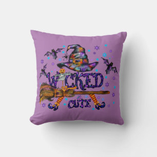 Halloween Cute Wicked Witch Cushion