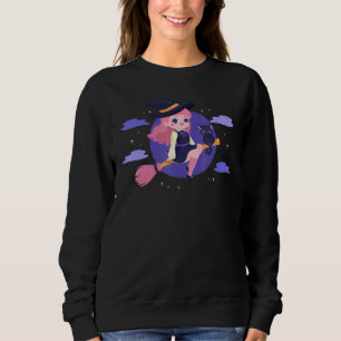 Halloween Cute Witch Occult Esoteric Mystic Magic Sweatshirt