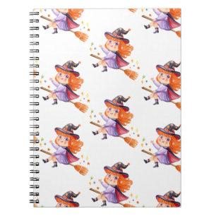 Halloween cute witches notebook