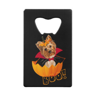 Halloween cute Yorkshire terrier dog  pumpkin