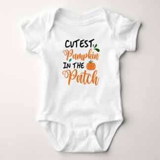 Halloween ''Cutest Pumpkin in the Patch''  Baby Bodysuit
