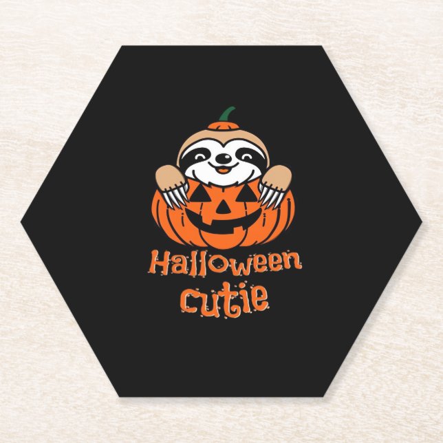 Halloween cutie sloth Essential T-Shirt Paper Coaster (Front)