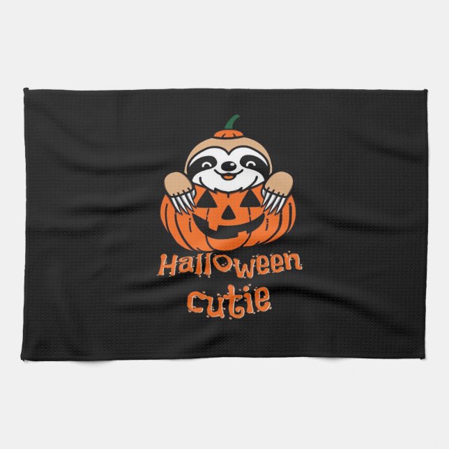 Halloween cutie sloth Essential T-Shirt Tea Towel (Horizontal)