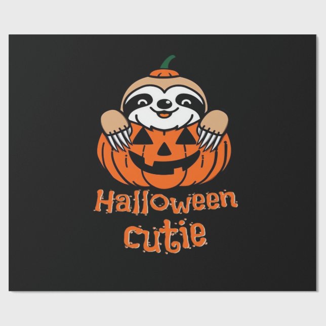 Halloween cutie sloth Essential T-Shirt Wrapping Paper (Flat)
