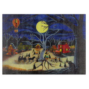 Halloween cutting board,witches,black,cats board