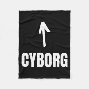 Halloween Cyborg Fleece Blanket