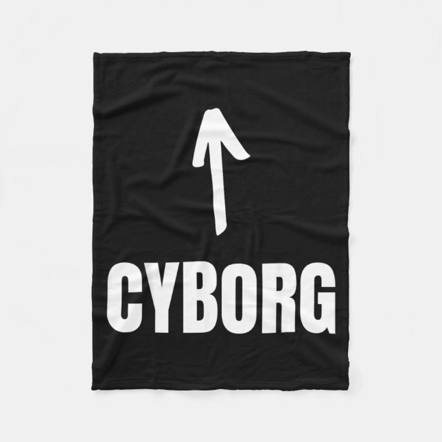 Halloween Cyborg Fleece Blanket (Front)