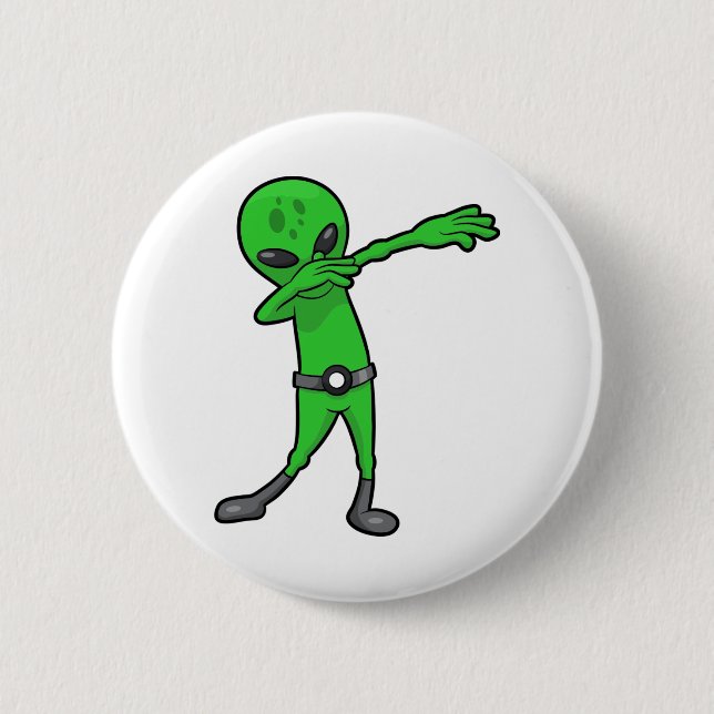 halloween dabbing 6 cm round badge (Front)