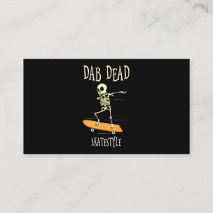 Halloween Dabbing Skatestyle Business Card