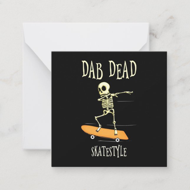 Halloween Dabbing Skatestyle Card (Front)