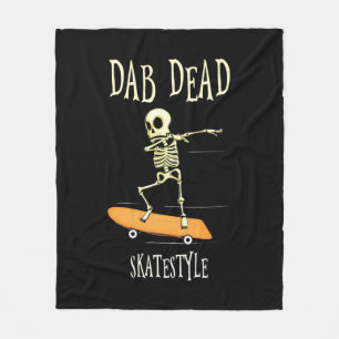 Halloween Dabbing Skatestyle Fleece Blanket
