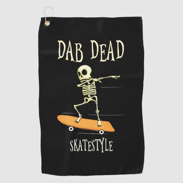Halloween Dabbing Skatestyle Golf Towel (Front)