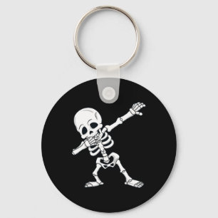 Halloween Dabbing Skeleton Boys Girls Kids Dab Key Ring