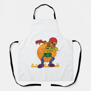 Halloween Dabbing Skeleton Costume LGBT Apron