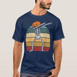 Halloween Dabbing Skeleton Scary Pumpkin Jack O La T-Shirt