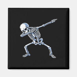 Halloween Dabbing Skeleton Skull Rib Cage Dab Danc Magnet