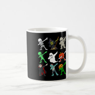 Halloween Dabbing Skeleton Witch And Monsters Boys Coffee Mug