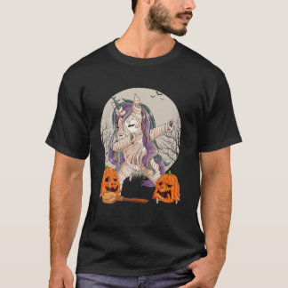 Halloween Dabbing Unicorn Mummie Cute Unicorn Pump T-Shirt