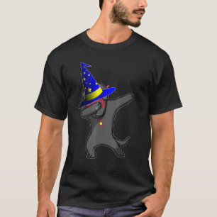 Halloween Dabbing Wizard Labrador Puppy Dog Witch T-Shirt