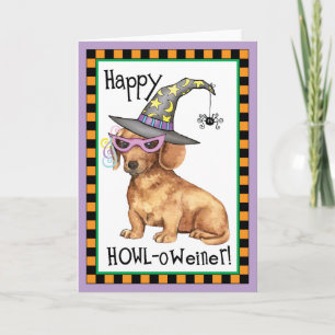 Halloween Dachshund Card